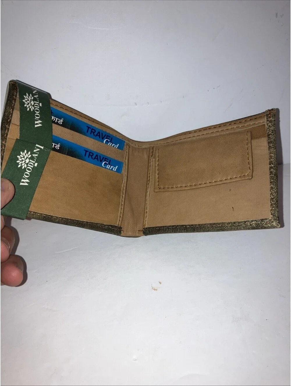 Custom KISS Leather Bi Fold Woodland Brown Wallet NEW